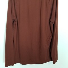 Rhone Reign Long-sleeve Performance Shirt Sz L Brown Nylon Blend Outdoor Casual