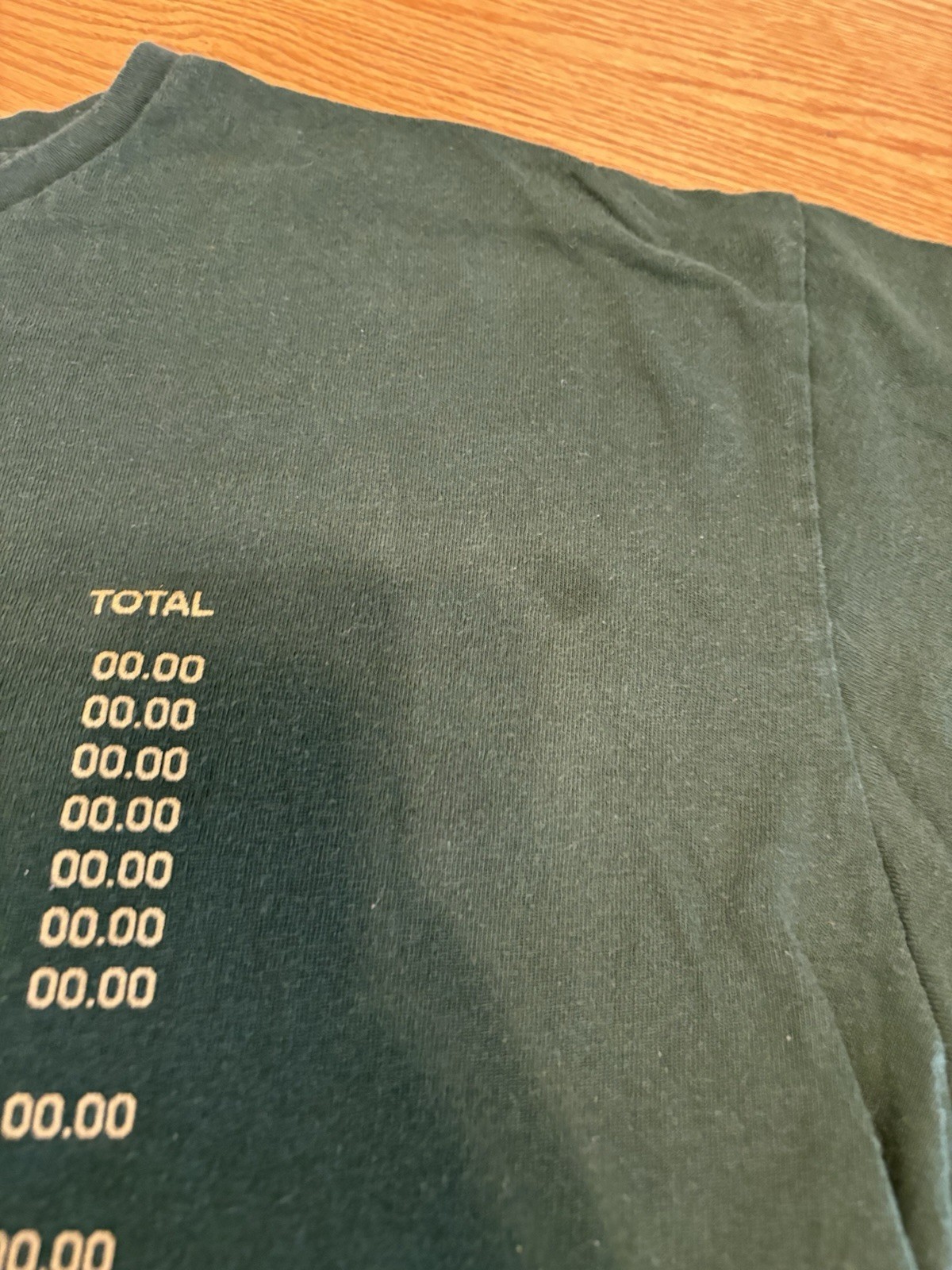 McDonald's McGold Card Receipt Thank You Employee T-Shirt Green - Size Mens XL gallery