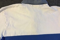 Vtg 80s Carleton University Faded Lanark House Rugby Polo Shirt S Track Grunge