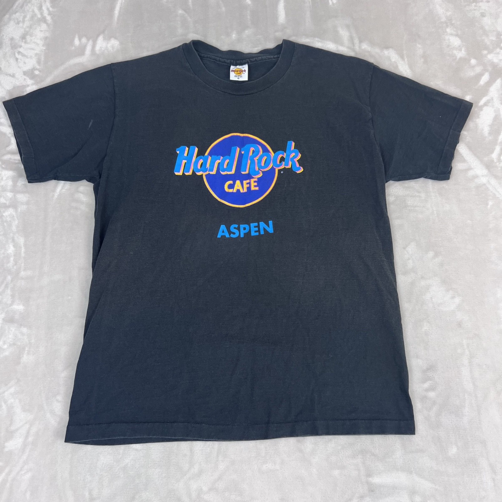 Vintage Hard Rock Cafe Shirt Adult XL Black Aspen Tee USA Made 90s Y2K Retro gallery
