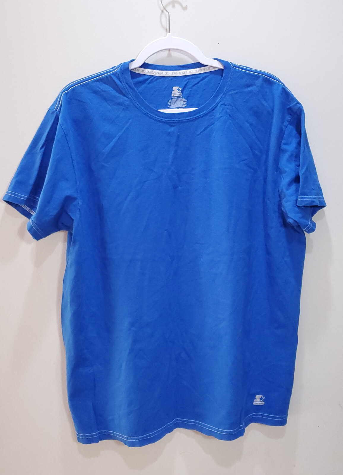 Starter Shirt Men XLarge Short Sleeve Blue Sports Running Outdoor Tee Gym Casual