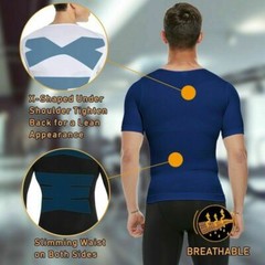 Men Athletic Compression Undershirt Body Shaper Comfortable Base Layer T-Shirt