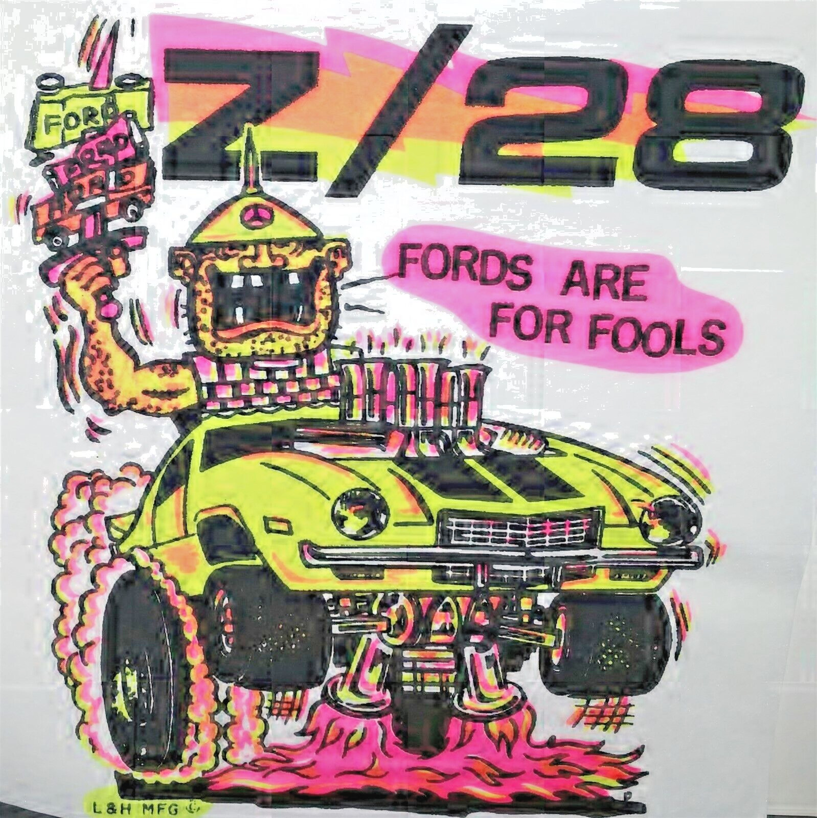 Z/28 Camaro Authentic Vintage 70’s L&H MFG T-Shirt transfer only / Iron on. X  9