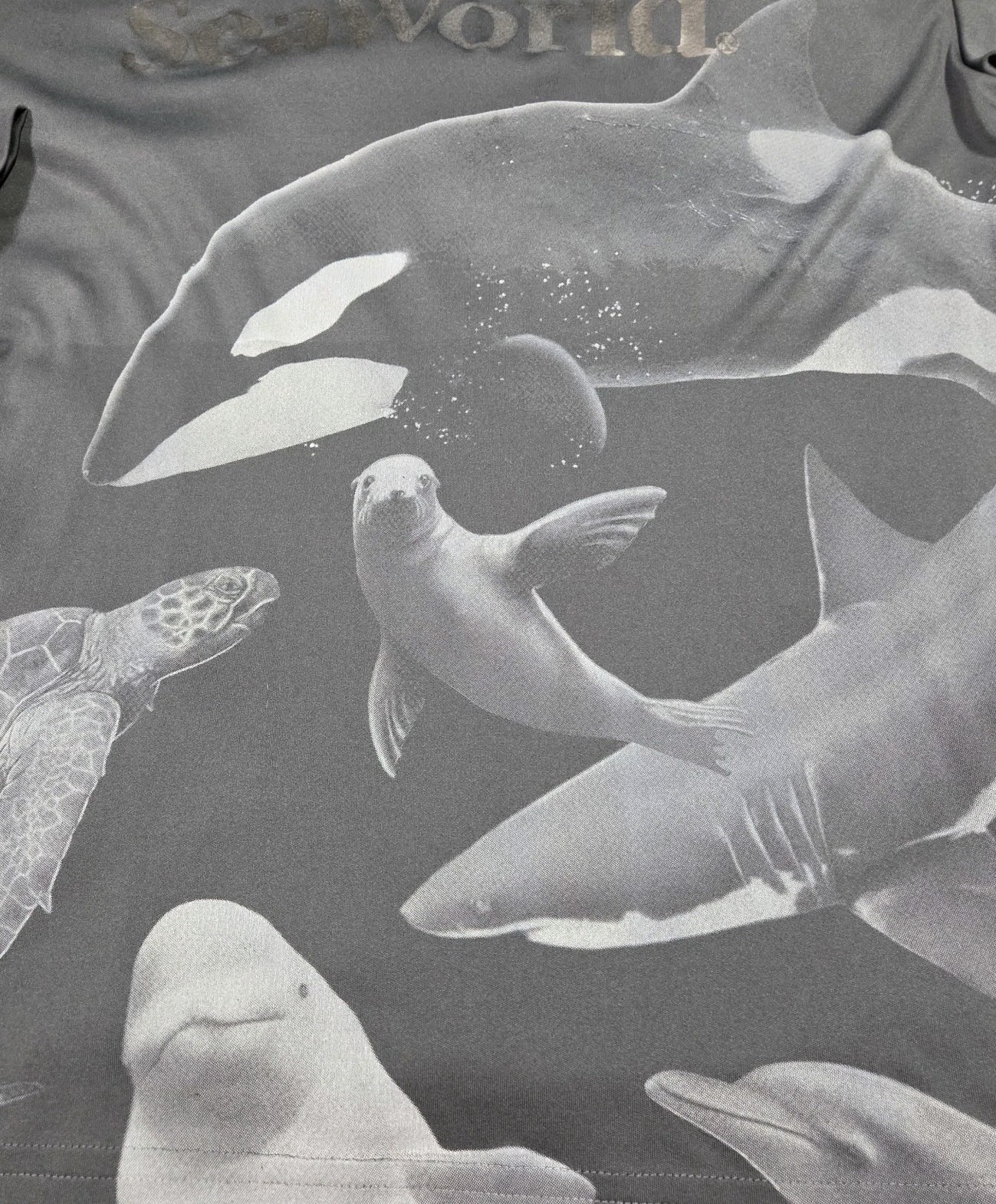 Sea World Graphic Shirt Performance Nature Whale Ocean Long Sleeve Adult Medium gallery