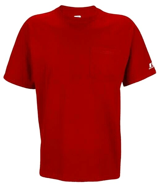 Russell Athletic pocket Tshirt various sizes colors xl-4xl new Wtags gallery