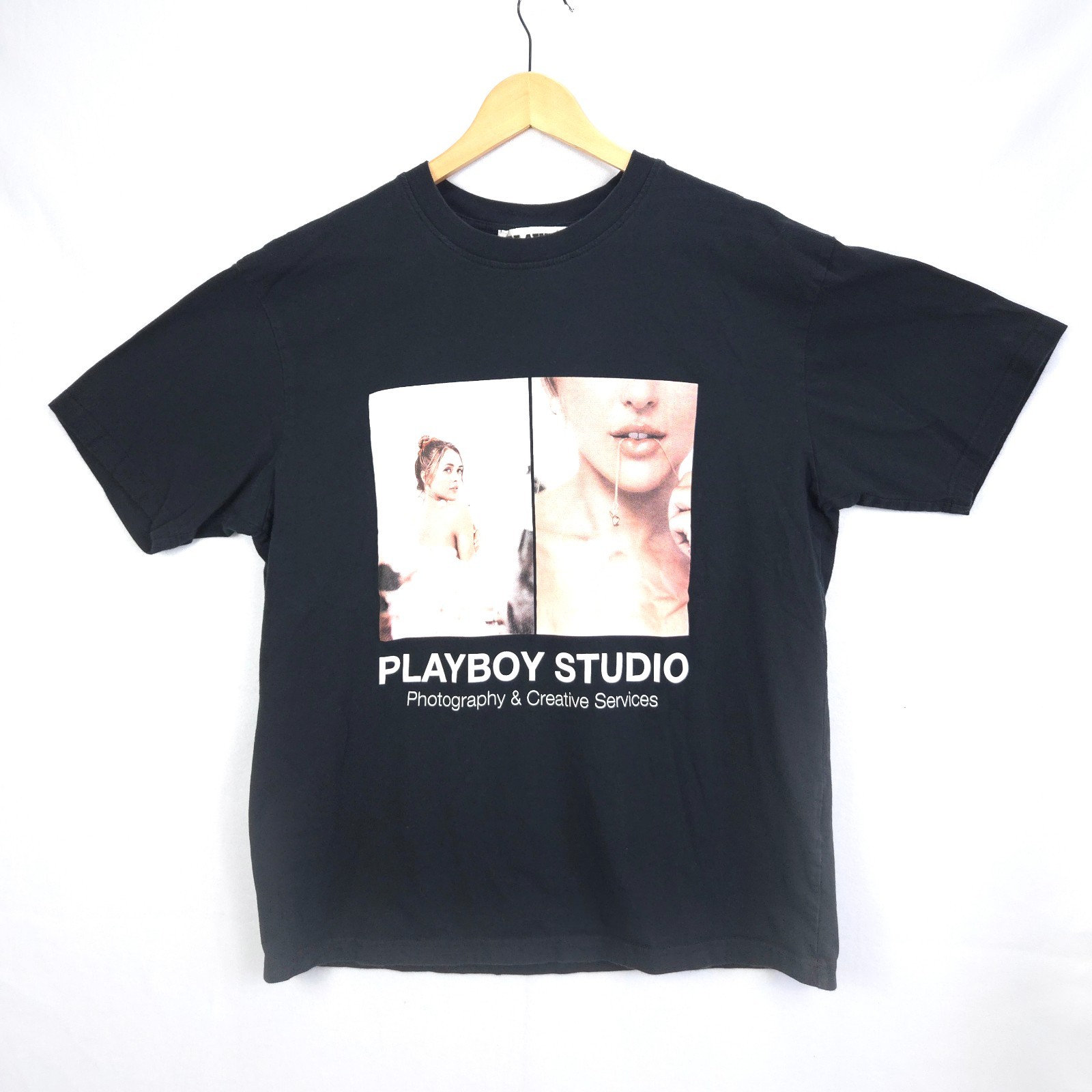 PacSun Playboy Studio T-shirt in Black, Size L (See description) gallery