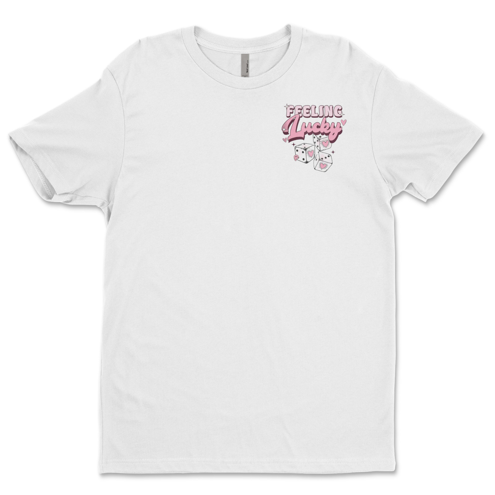 DTF Feeling Lucky/ Custom Unisex Soft Style T-Shirts, Next Level- Cotton gallery
