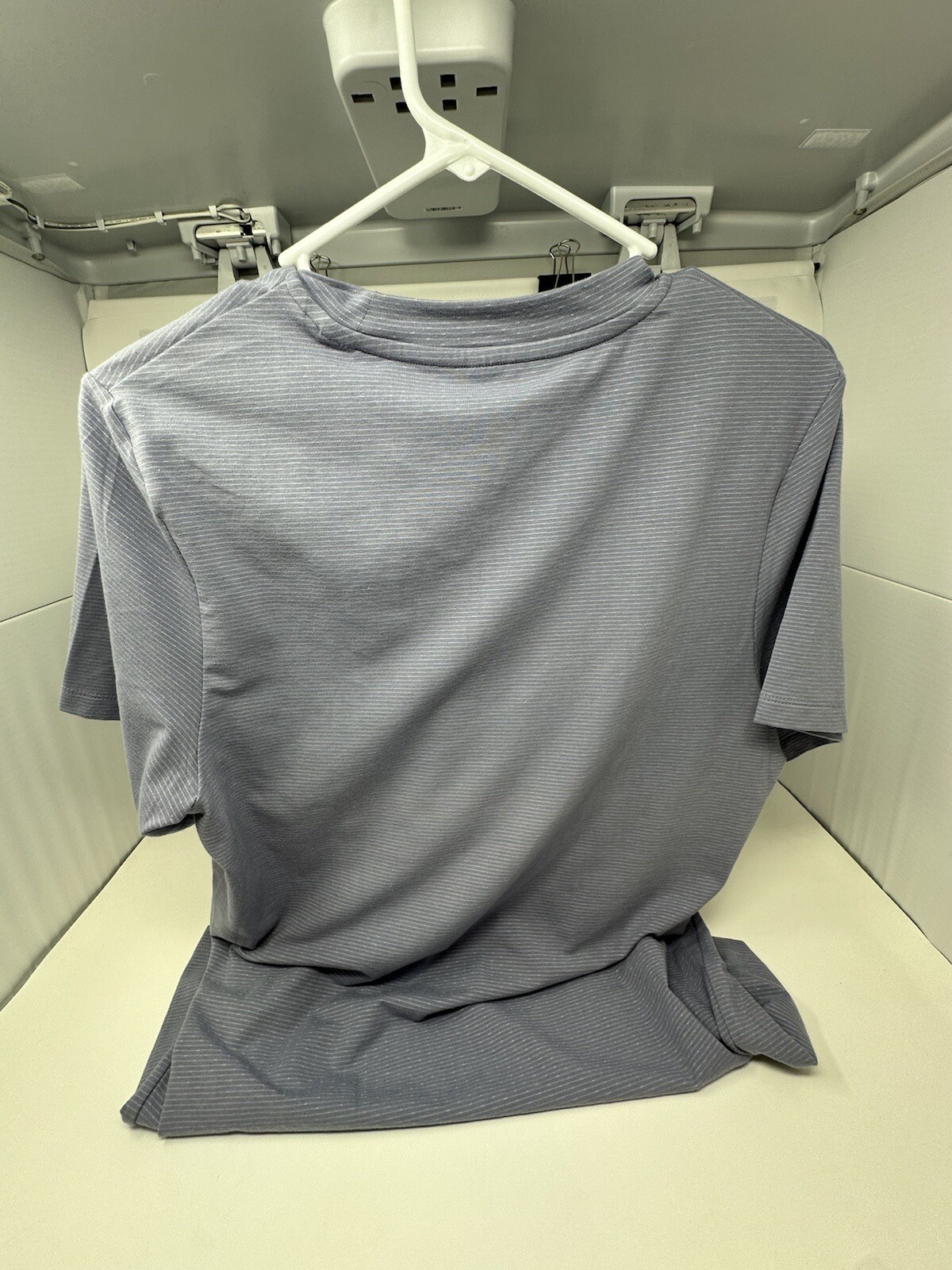 Adidas M Axois Tee 2.0 Men Small Silver-Violet Pinstripes gallery