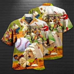 Mens Button Down Psychedelic Hippie Graphic Hawaiian Top Novelty Holiday Shirt