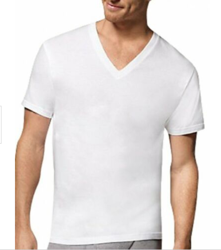 Hanes Mens V Neck T-shirt 3 pack Style 777 gallery