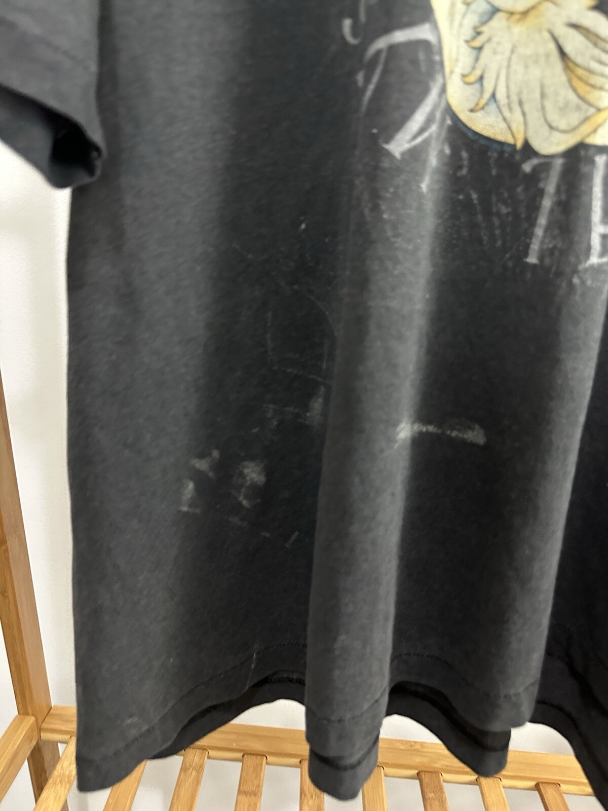 VTG 90s Magical Mystical Moon Fairy Faded Black Single Stitch T-Shirt RARE XXXL gallery