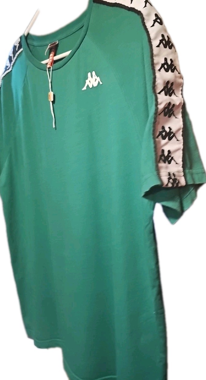 Kappa Men's Banda Coen Raglan Regular Fit T Shirt Short Sleeve Green M gallery