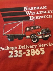 Needham Wellesley Dispatch Delivery Service Vintage XL Hanes Shirt Single Stitch