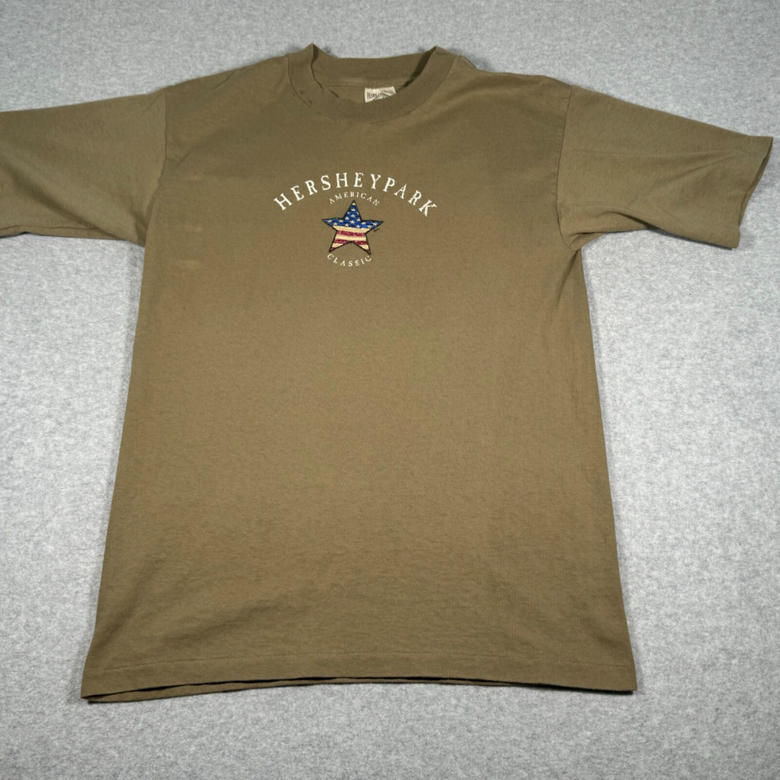 Vintage Hershey Park Shirt Adult Small Brown Single Stitch Attraction Mens 90s gallery