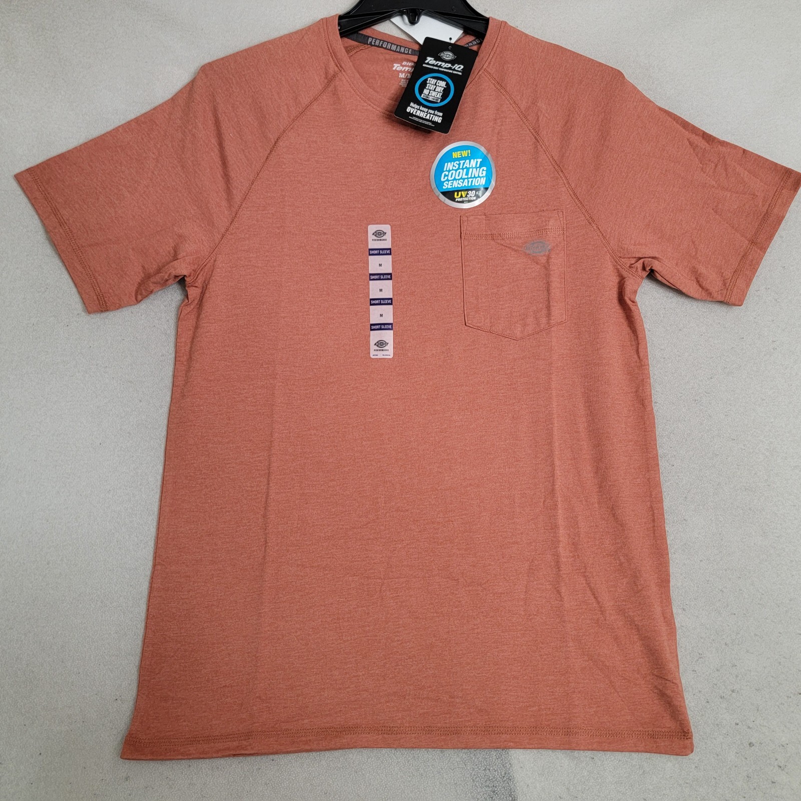 DICKIES Shirt Mens MEDIUM BROWN OUTDOORS WORKWEAR FAST DRY Cooling MENS NWT gallery