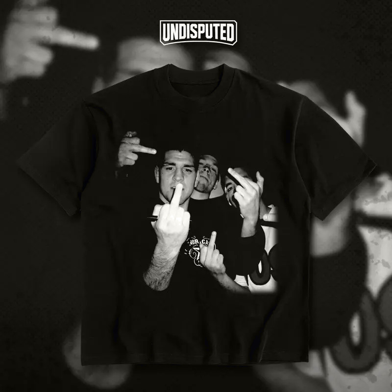 Diaz Brothers Middle Finger Heavy Cotton T-shirt UFC Nate Diaz & Nick Diaz Funny