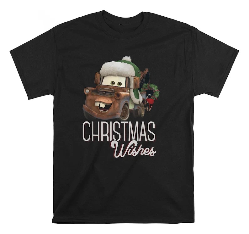 Disney Cars Tow Mater Christmas T-shirt Size S - 5Xl Gift For Friend gallery
