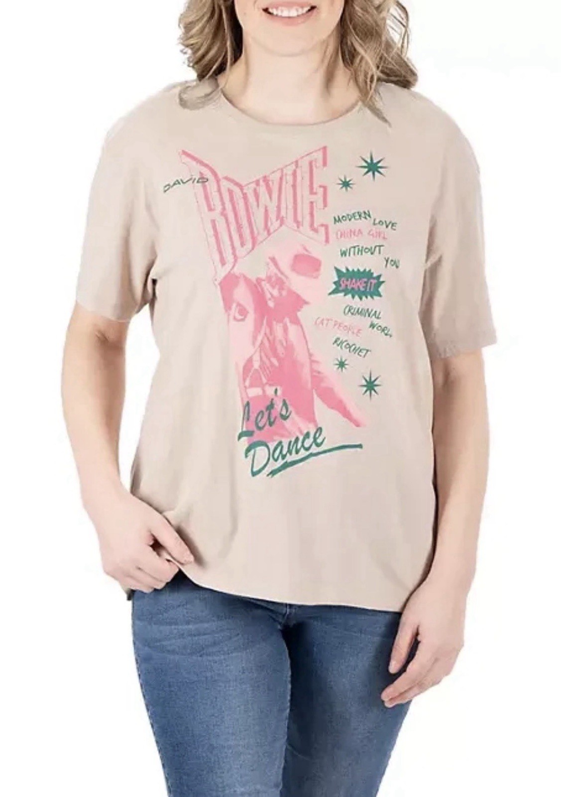 Brand New w/ Tags David Bowie Let's Dance Retro 70s Band T-Shirt Concert Sz M gallery
