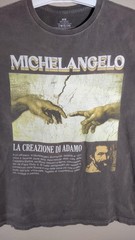 Michelangelo graphic T-Shirt size medium vintage basquiat Classic Art