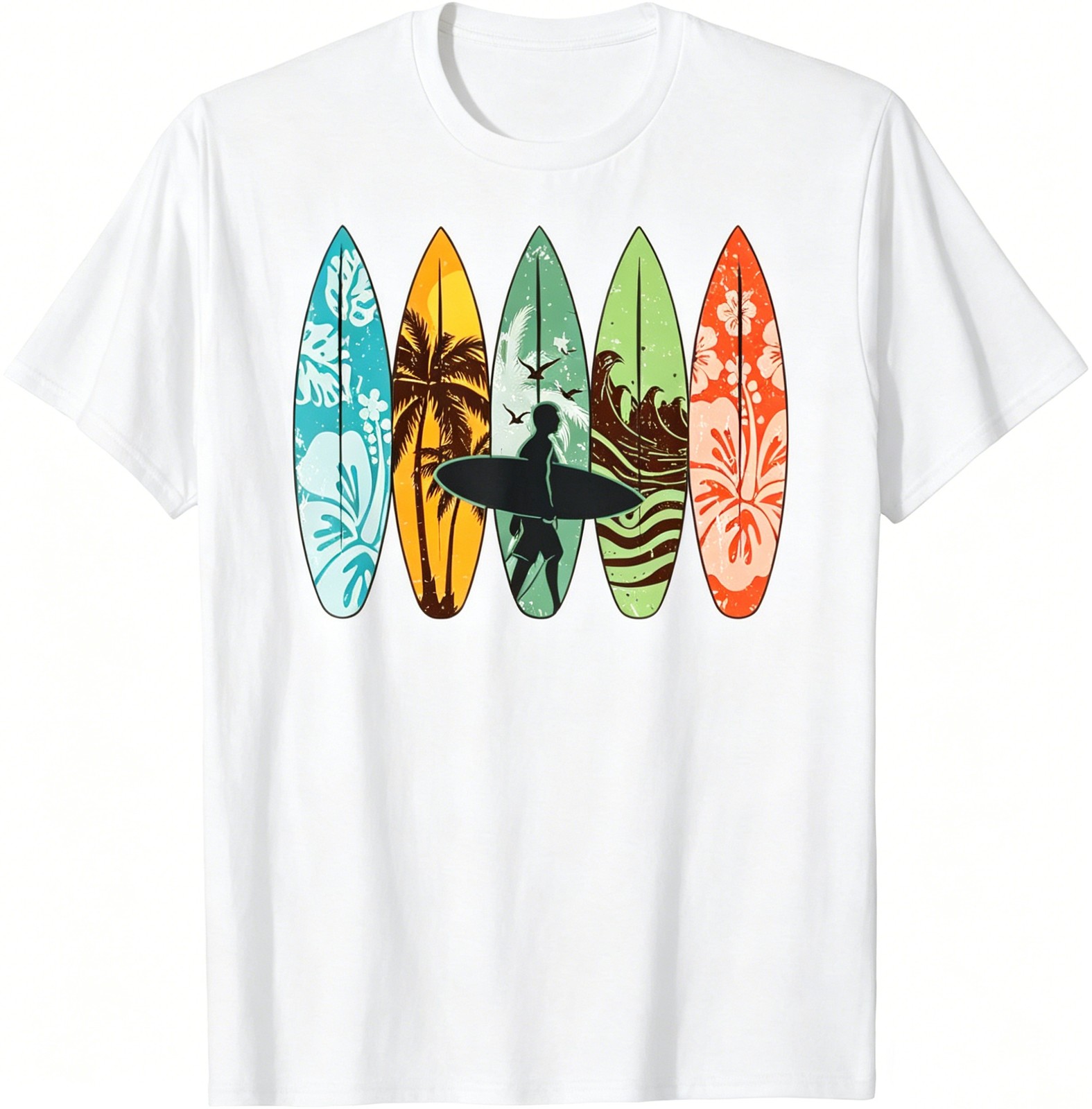 Surfboarder Hawaii Wave Surfing Surfboard Lover Beach Surfer T-Shirt gallery