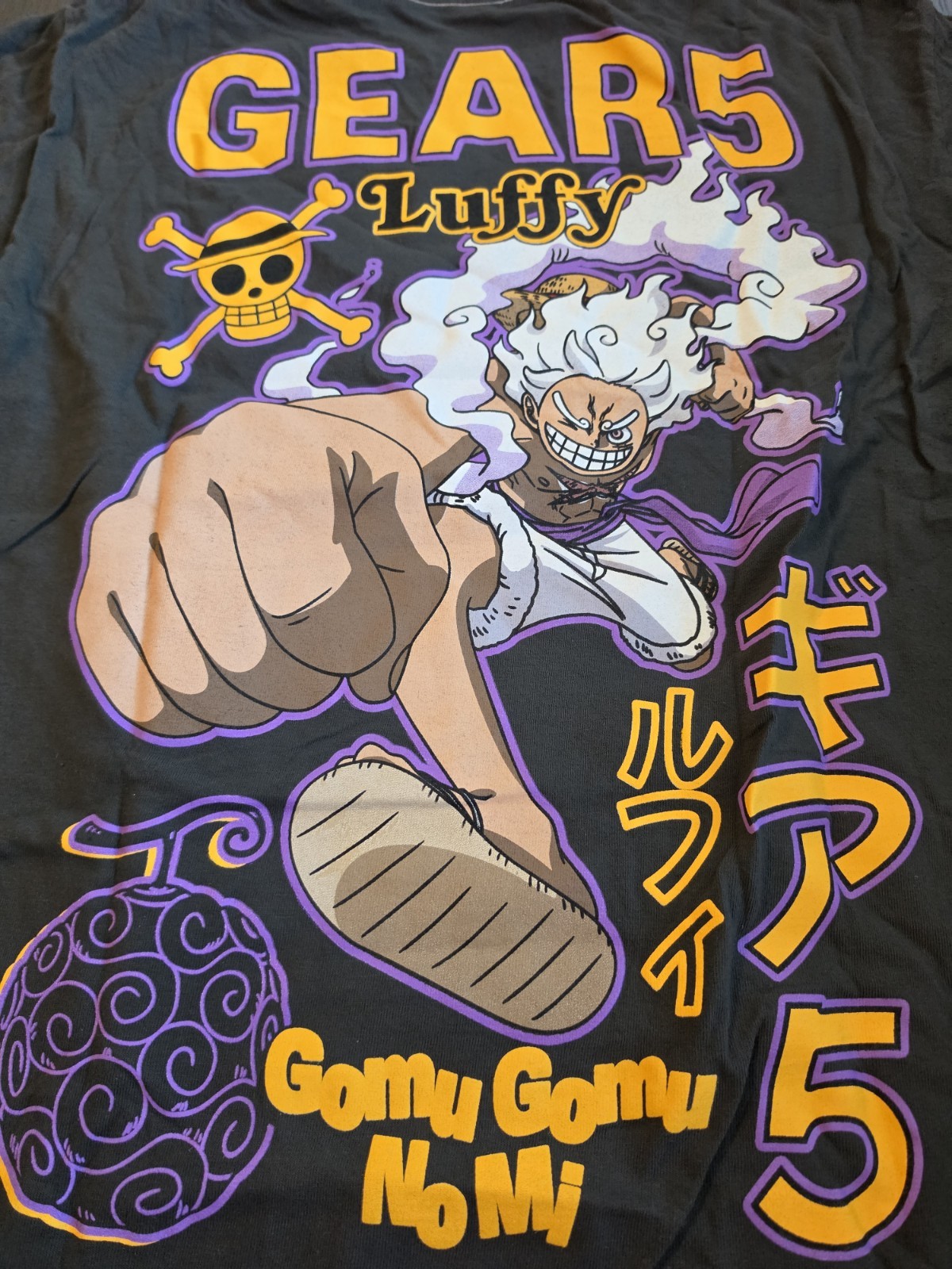 Ripple Junction One Piece Gear 5 Luffy Black And Purple Size Small T-Shirt NWOT gallery