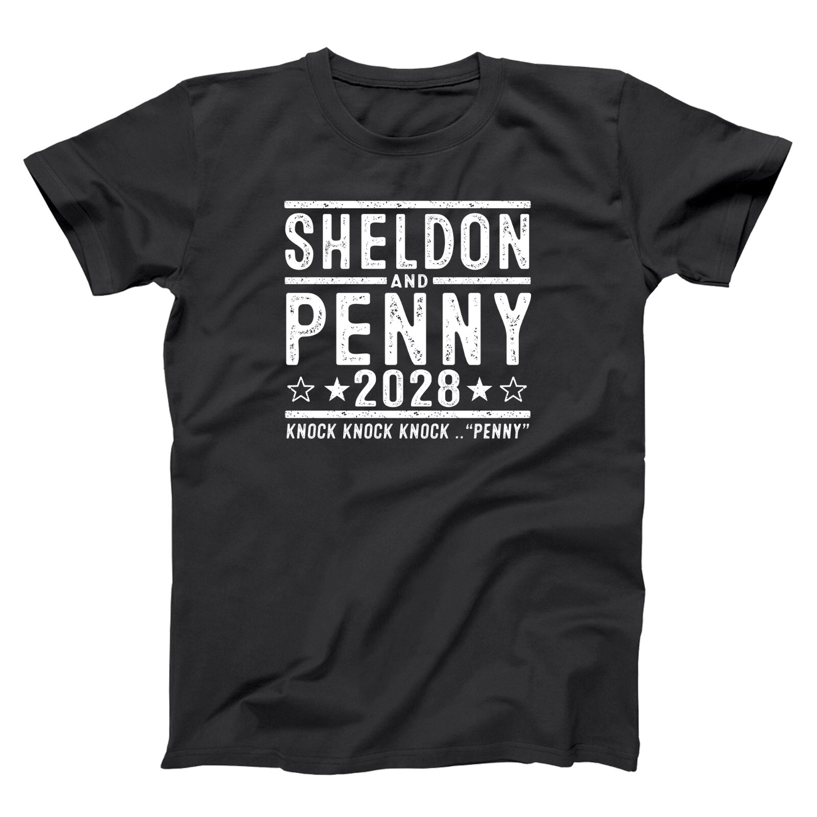 Sheldon and Penny 2028 Election tv show the big bang theory Xs-5x Unisex Tshirt gallery