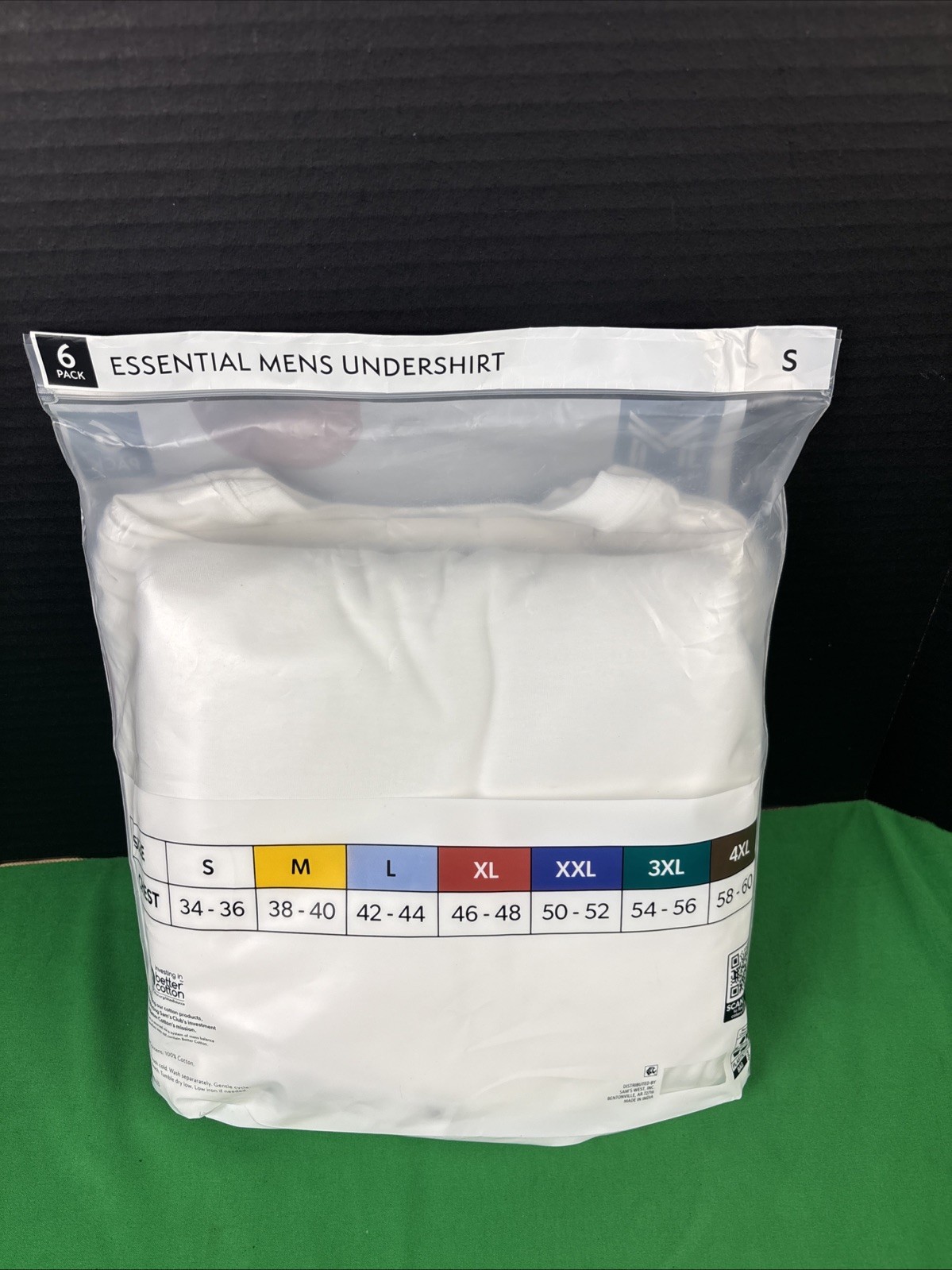 Member's Mark Men's 6 Pack Essential Undershirt Size S White gallery