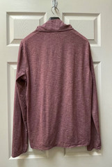 J Crew Factory 1/4 Zip Pullover Men’s Medium Red Performance Stretch Mock Neck