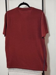 L.L.Bean Men’s Slightly Fitted Red T-Shirt M Polyester Merino Wool Crew Neck