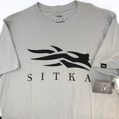 Sitka Gear Mens Small Icon Tee Field Gray Graphic Logo T-Shirt 600297-FIG-S NEW