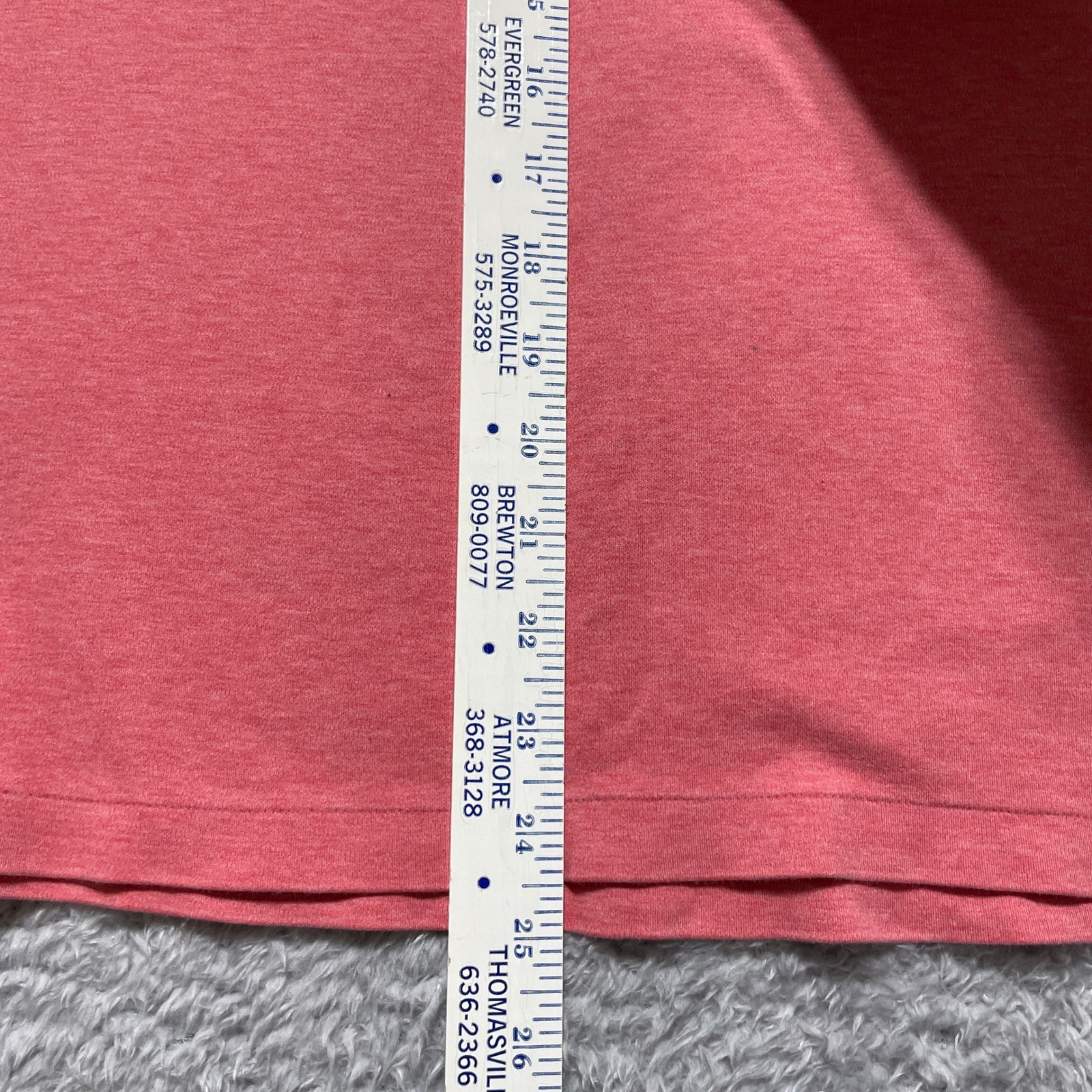 Polo Ralph Lauren Mens Classic Fit Crewneck T-Shirt Coral Pink Heather Large gallery