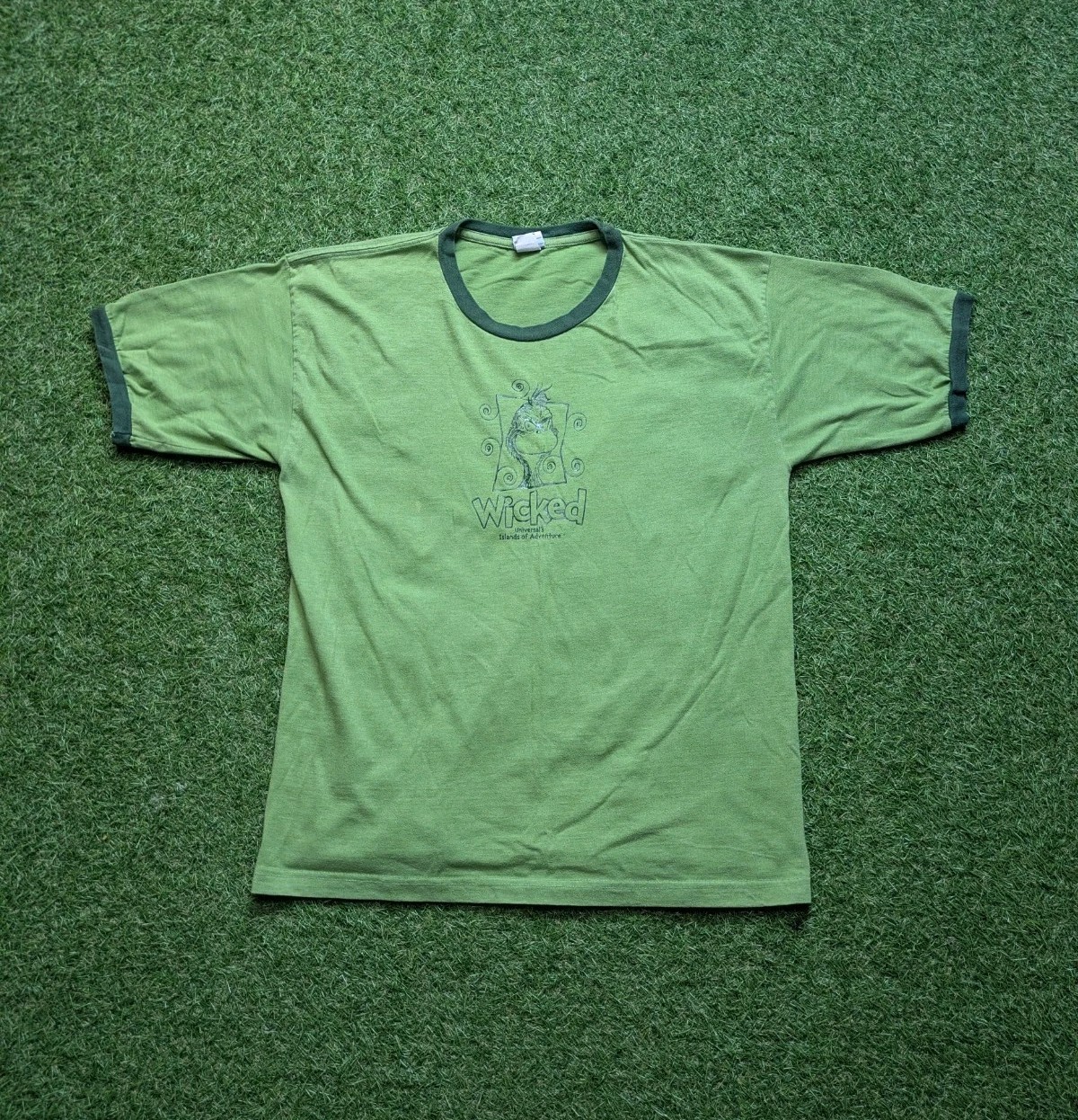 Universal Studios The Grinch Shirt Size Large Green Wicked Island Of Adventure