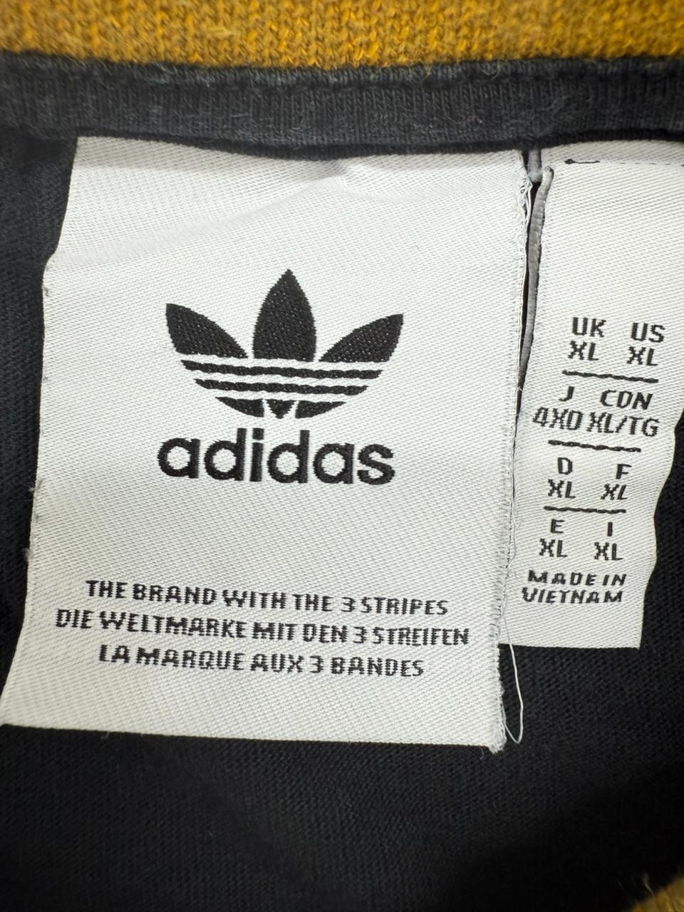 Adidas T Shirt Mens XL Black Striped Short Sleeve Crew Neck gallery