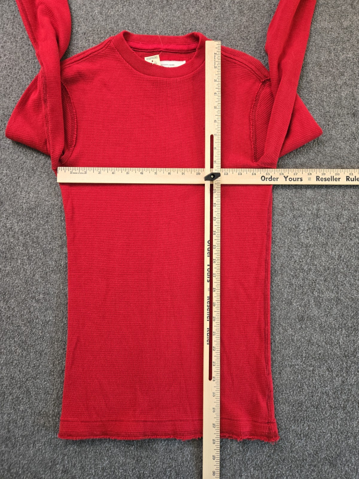 Aeropostale 2009 NOS Long Sleeve Thermal Shirt Mens Sz Sm Y2K Grunge Gorpcore gallery