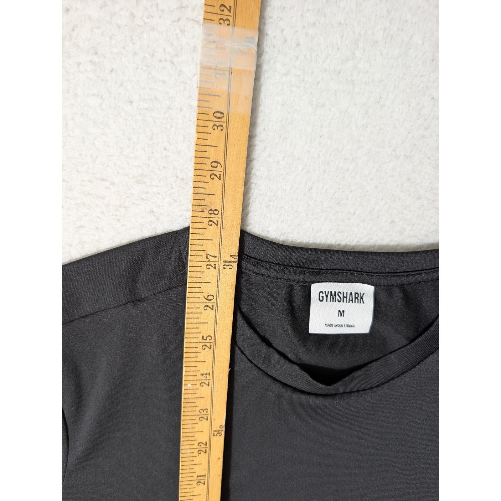 NEW Gymshark Training T-Shirt Mens Med Black Recycled Polyester Performance Tee gallery