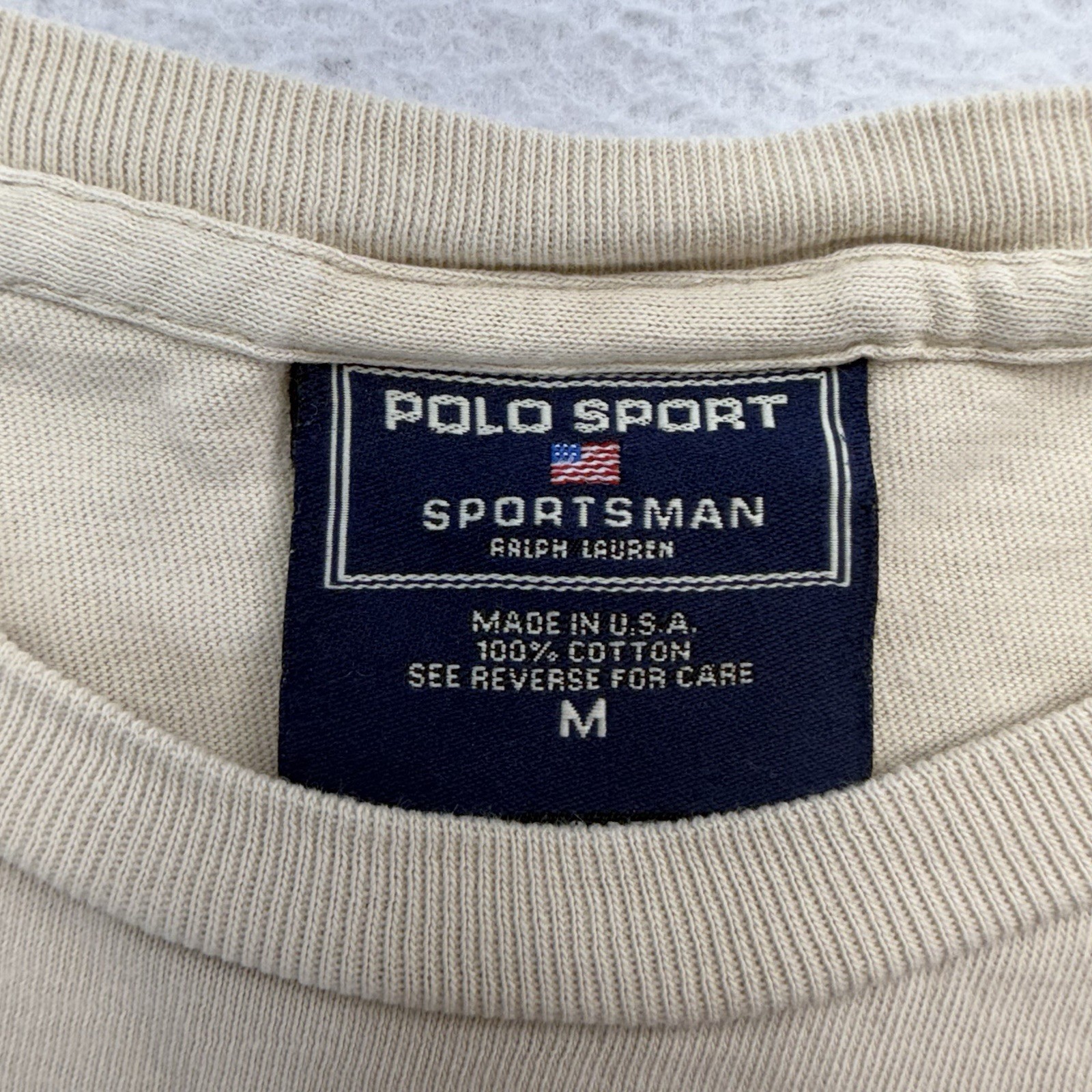 90s Ralph Lauren Polo Sportsman Trout Fishing VTG T-Shirt Medium Made In USA gallery