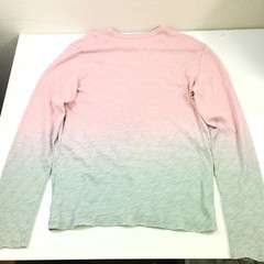 $150 ATM Long Sleeve Destroyed Dawn & Eucalyptus Slub Jersey T-Shirt Men’s Small