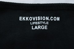 Ekkovision Men’s Solid Ribbed Knit Comfort Core Tank Top EH6 Black Large