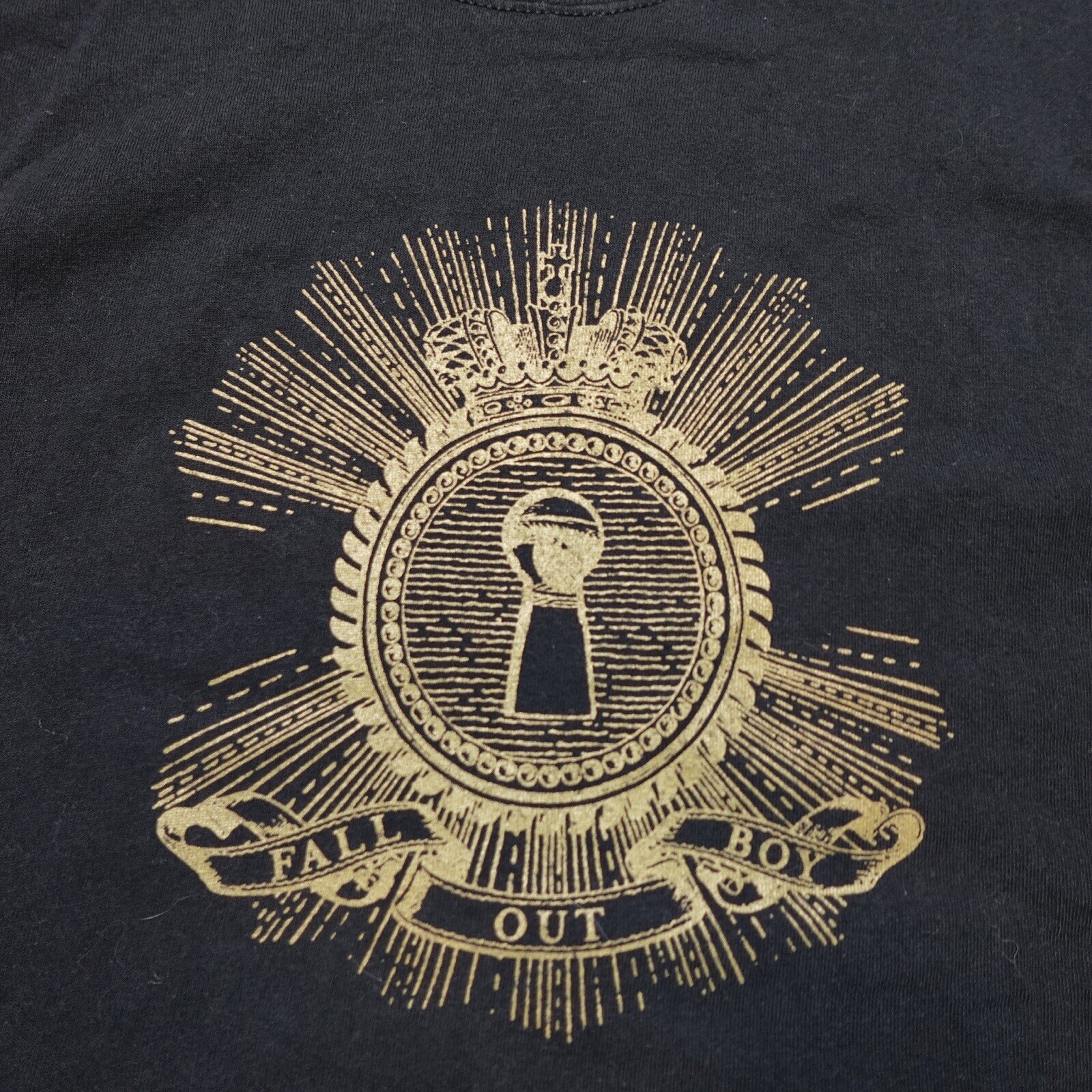Vintage Fall Out Boy Original Promo Shirt From Under The Cork Tree Sz L Black gallery