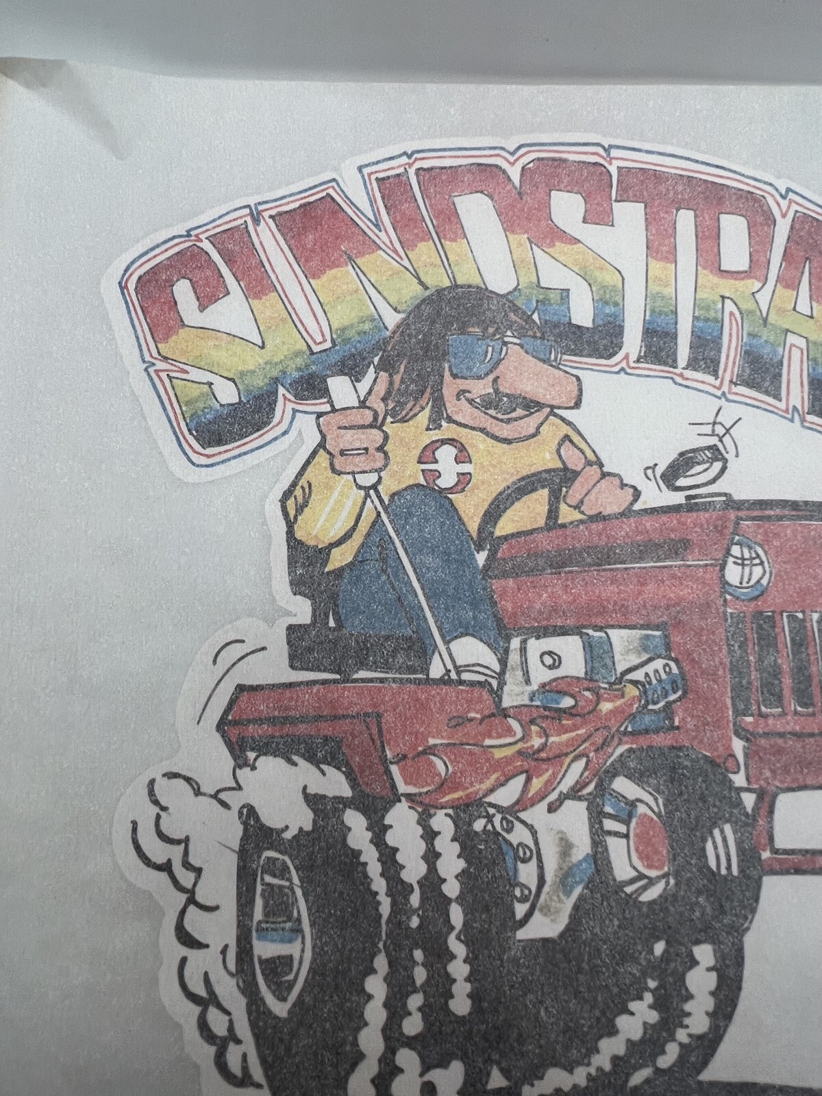 Vintage 80s Funny Retro Redneck Tractor Pull Iron On Transfer Sundstrand hydros gallery