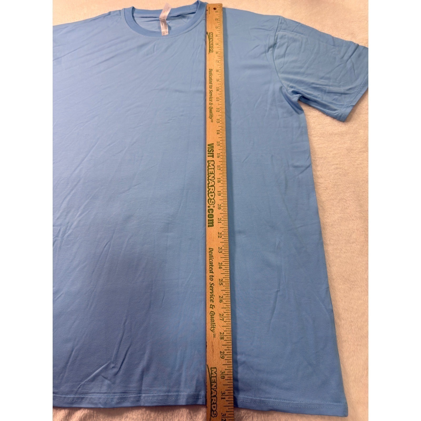 Royal Avalon Mens XL Bamboo Cotton UPF 50+ Sun Protection T-Shirt Sky Blue gallery