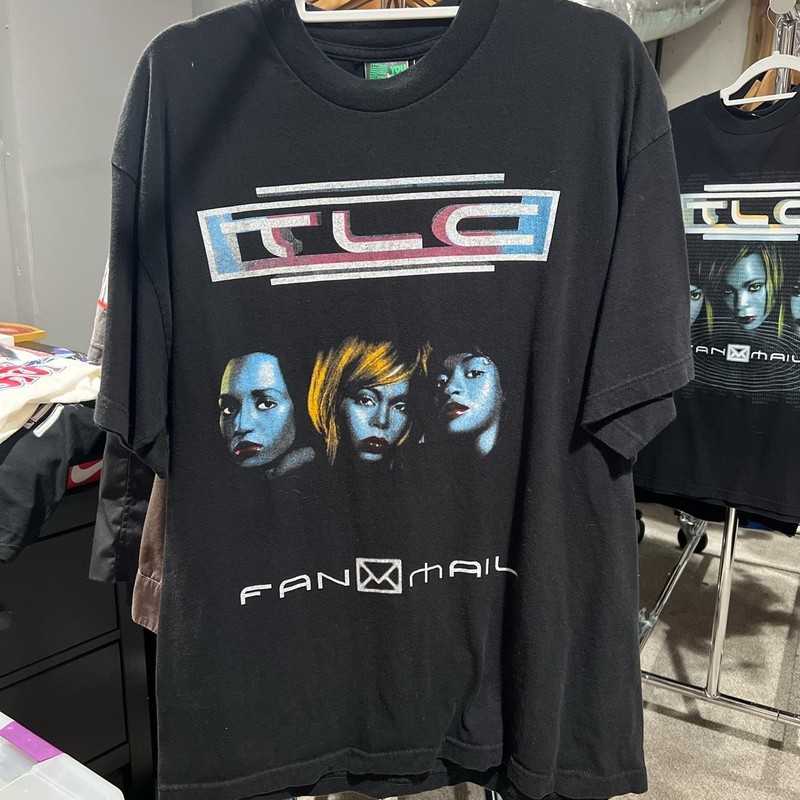 Vintage TLC 1999 Rap Shirt Rare Design Black Unisex Shirt Reprint KH15163