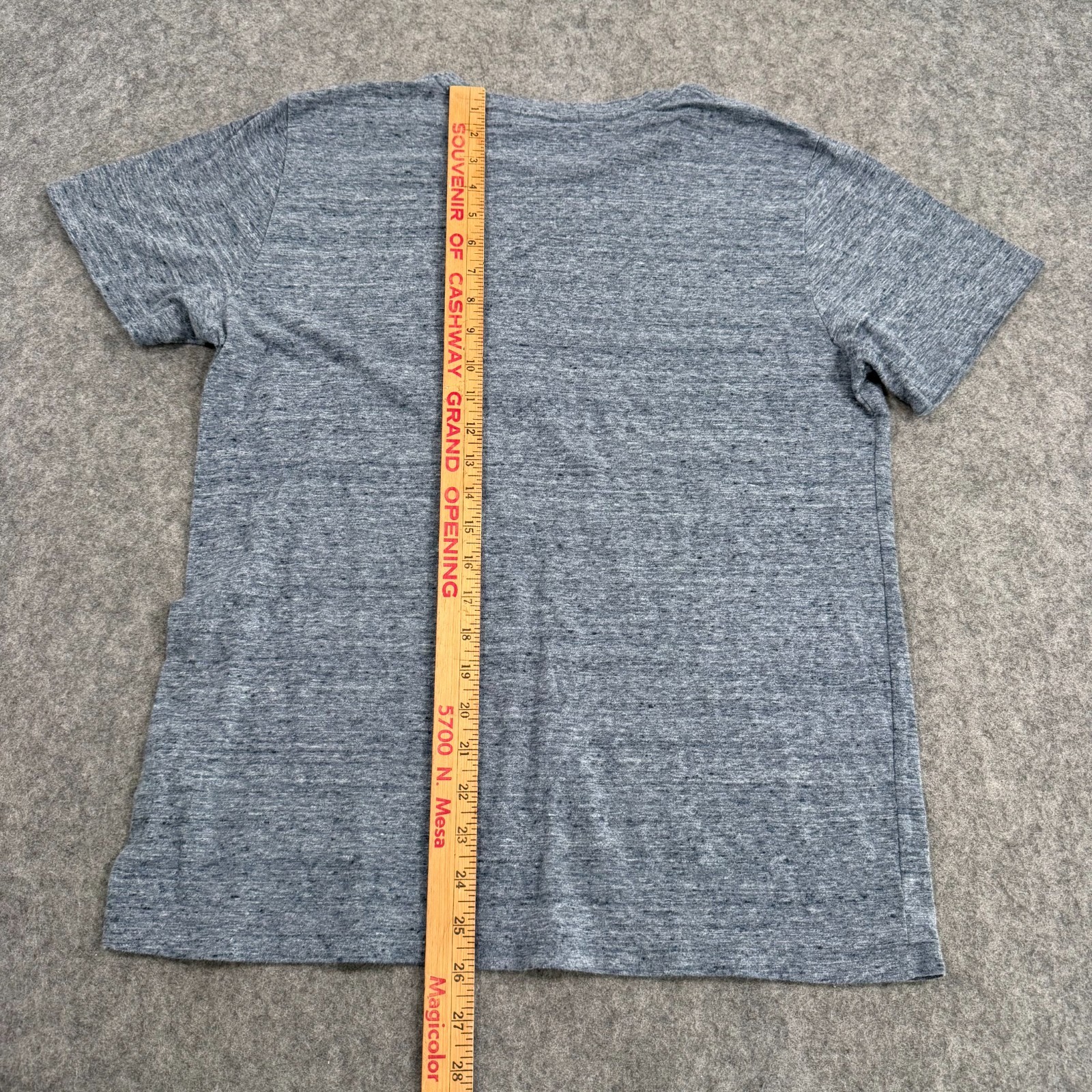 Marine Layer Re-Spun Heather Navy Blue Air Crew Neck Tee Men's Size Medium gallery