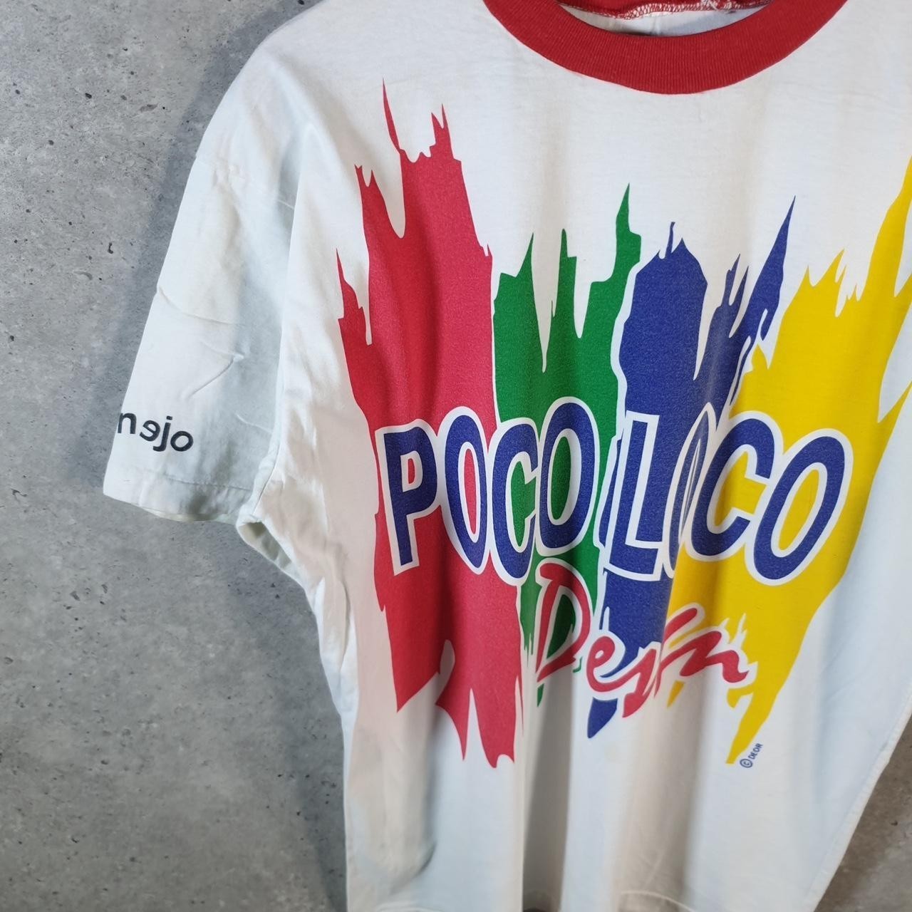 Vintage Poco Loco Club USA 90s Single Stitch T Shirt Mens Large Multicoloured gallery