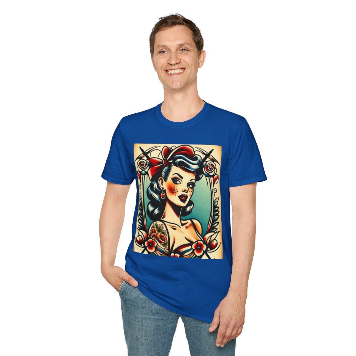 Unique Pin up Graphic Tee gallery