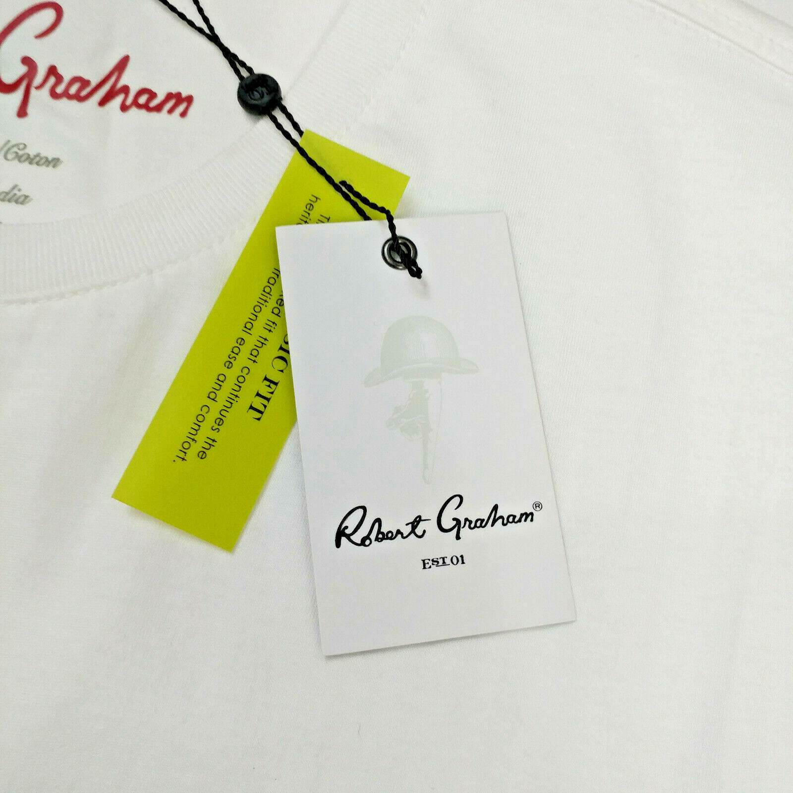 Robert Graham Men's Rio Grande Skull White Short Sleeve T-Shirt Size M L gallery