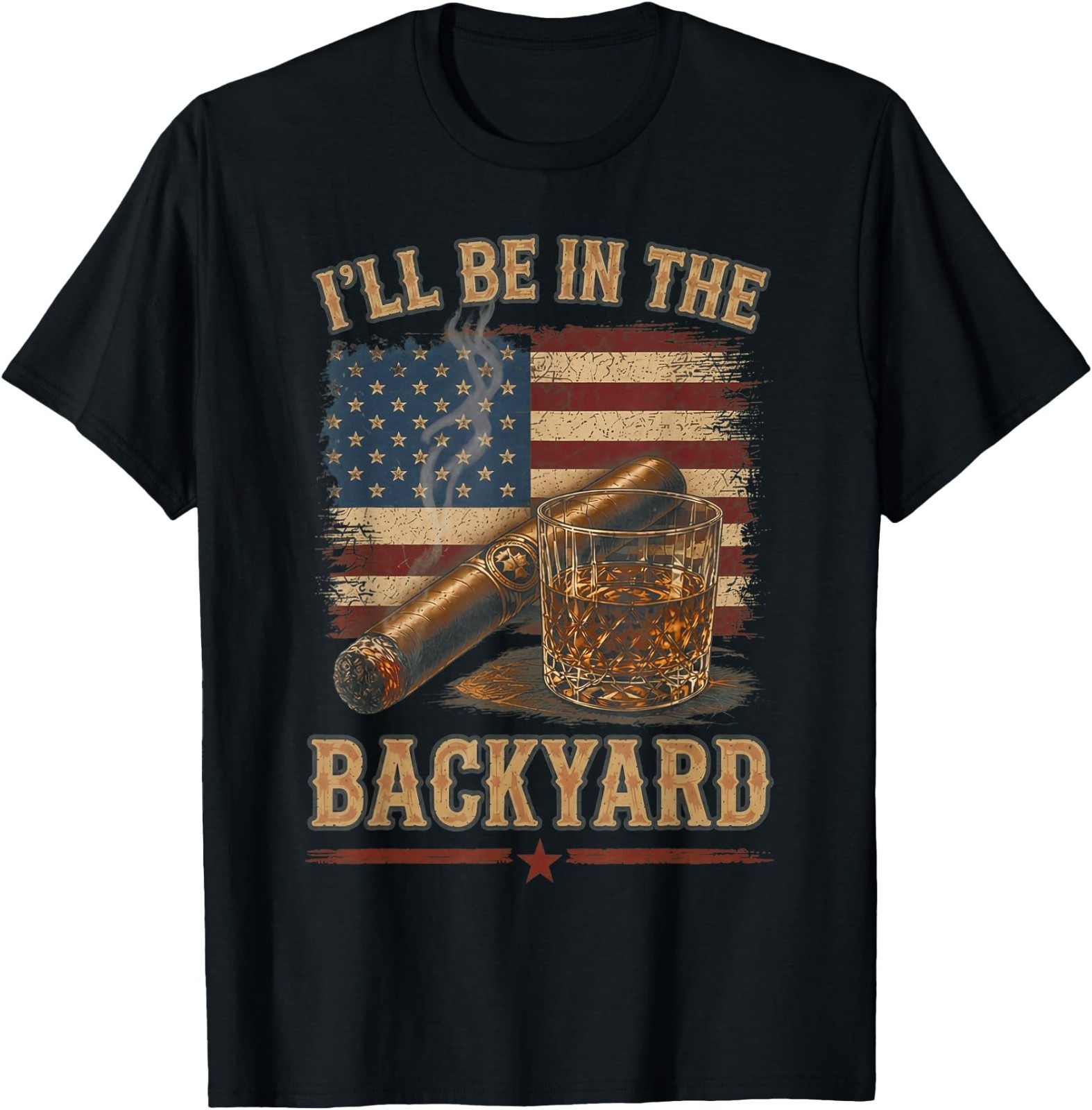 I'll Be in The Backyard Vintage US UNISEX T-Shirt,Father's day Gift, Gildan 5000 gallery