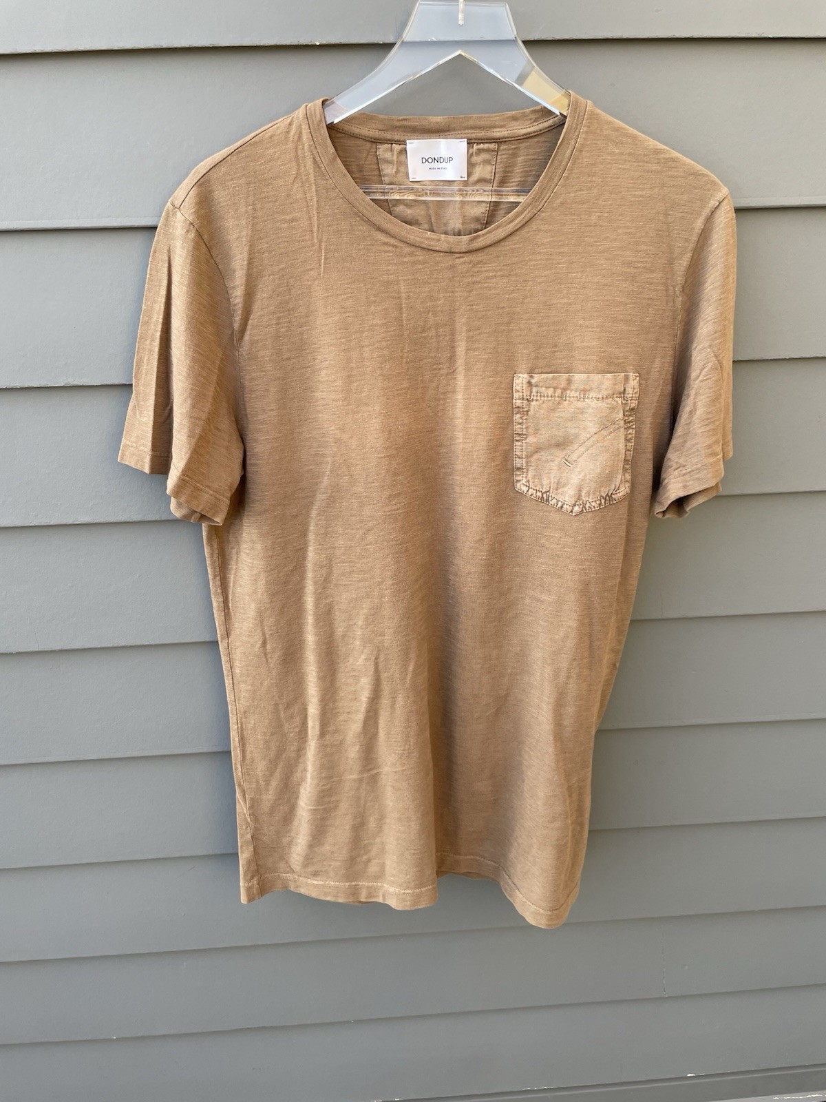 Dondup Cotton with Tencel/Linen Pocket Tee-M