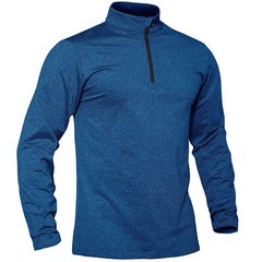 Men’s 1/4 Zip Pullover Sweater Lightweight Long Sleeve Gym Workout Outdoor Shirt