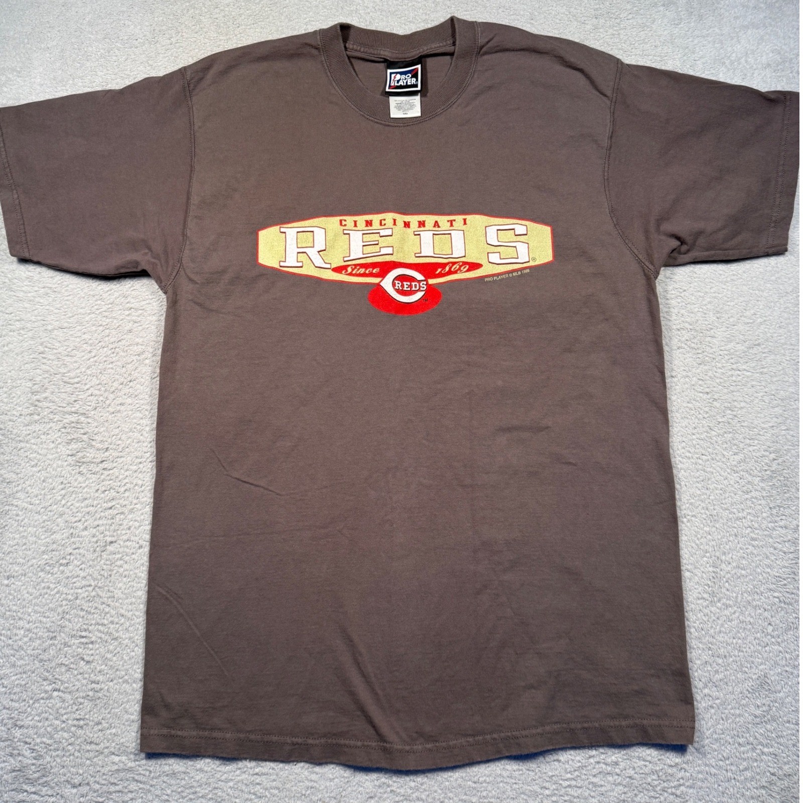 Vintage 1999 Pro Player Cincinnati Reds Baseball Graphic Tee Mens Large 90s MLB gallery